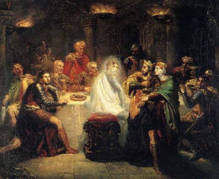 Theodore Chasseriau The Ghost of Banquo China oil painting art